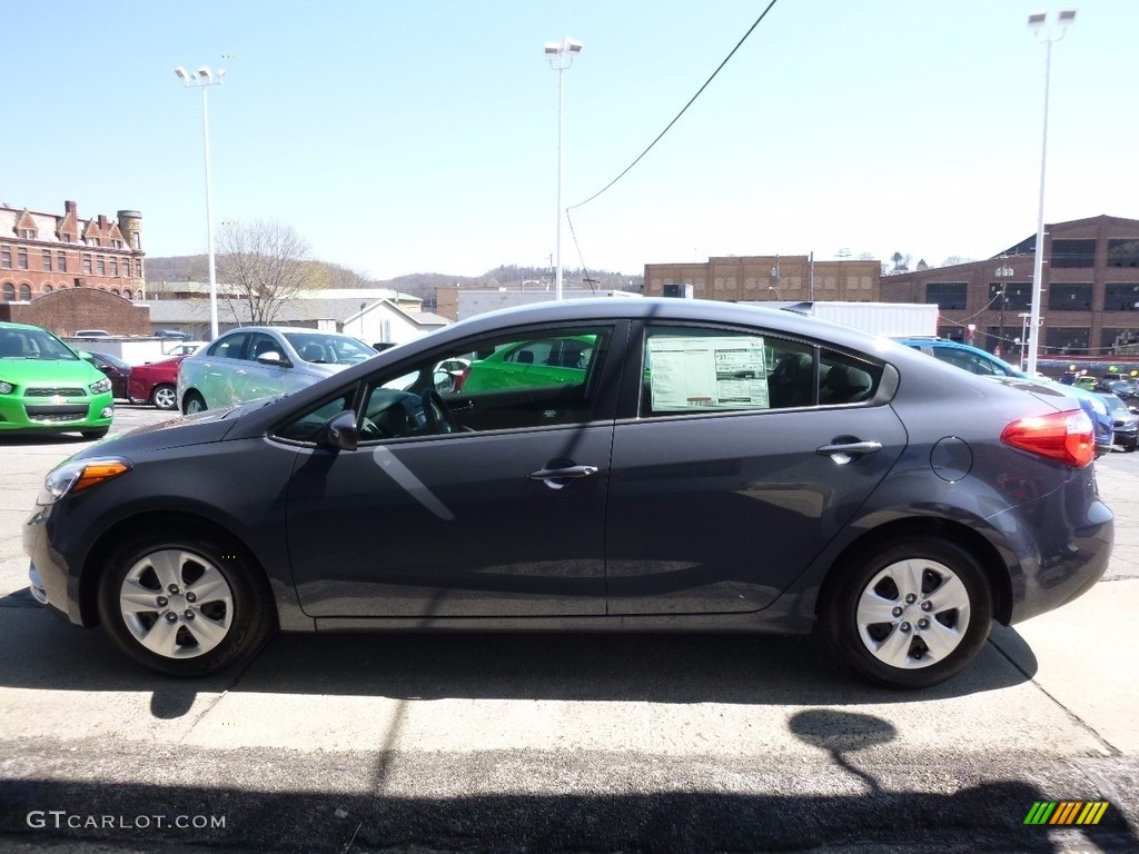 2016 Forte LX Sedan - Steel Blue / Black photo #6