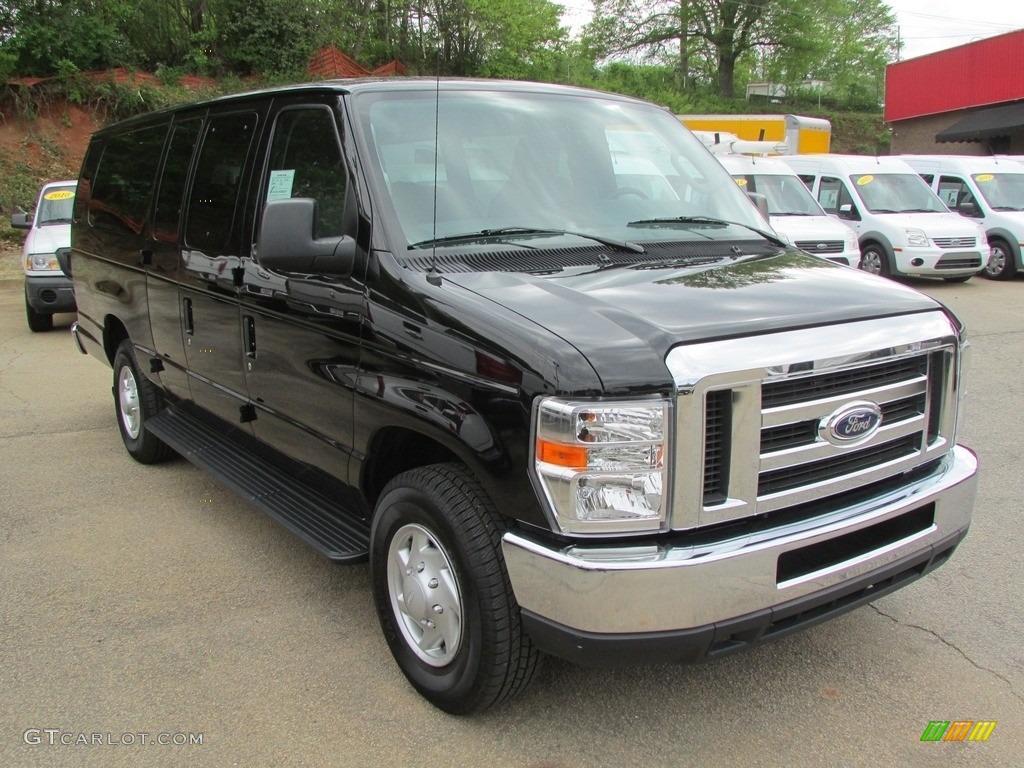 2014 E-Series Van E350 XLT Extended 15 Passenger Van - Black / Medium Flint photo #3