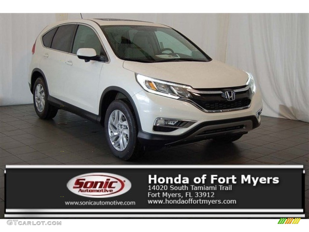 White Diamond Pearl Honda CR-V