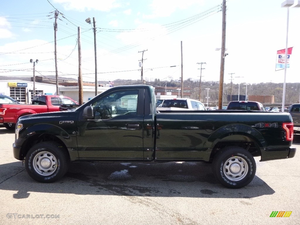 2016 F150 XL Regular Cab 4x4 - Green Gem / Medium Earth Gray photo #7