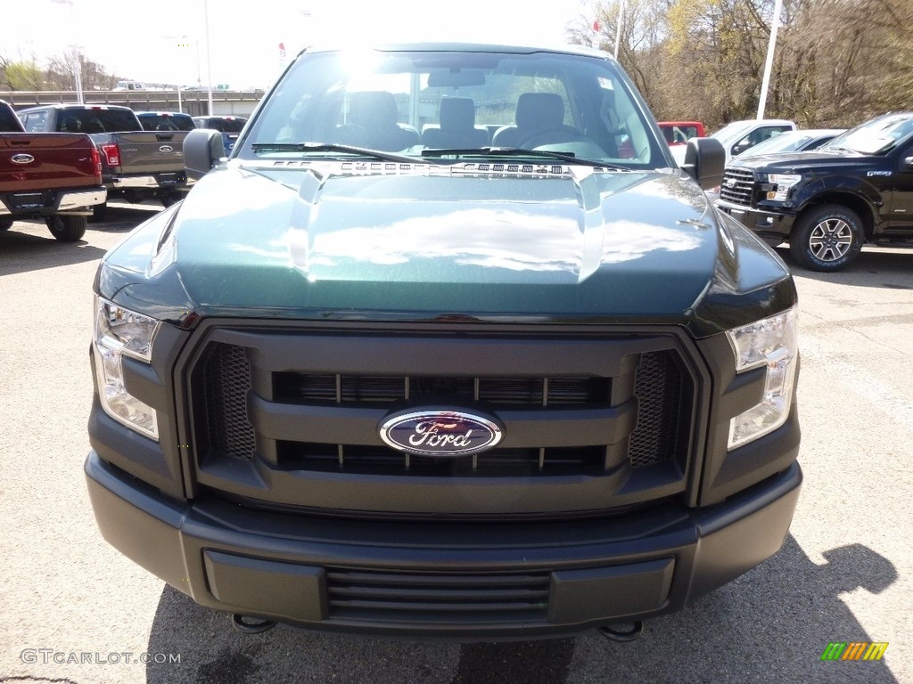 2016 F150 XL Regular Cab 4x4 - Green Gem / Medium Earth Gray photo #9