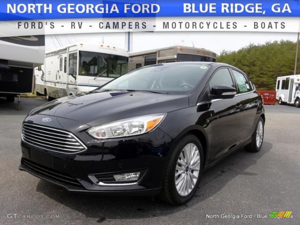 2016 Shadow Black Ford Focus Titanium Hatch 112284588 GTCarLot 