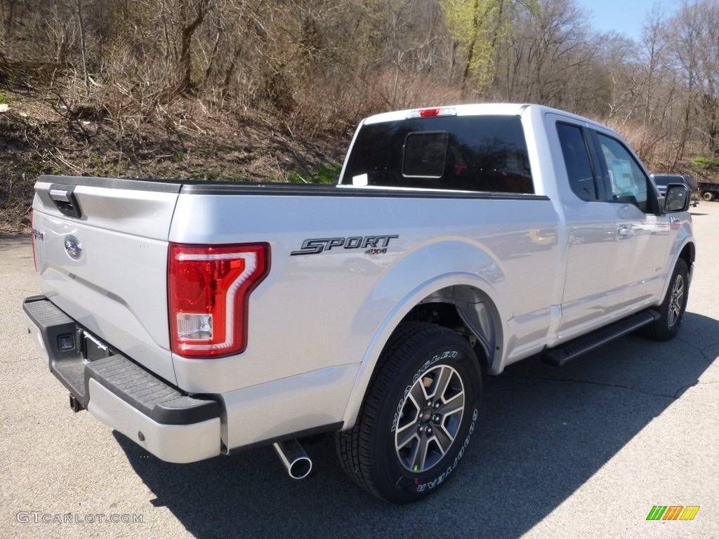 2016 F150 XLT SuperCab 4x4 - Ingot Silver / Black photo #2