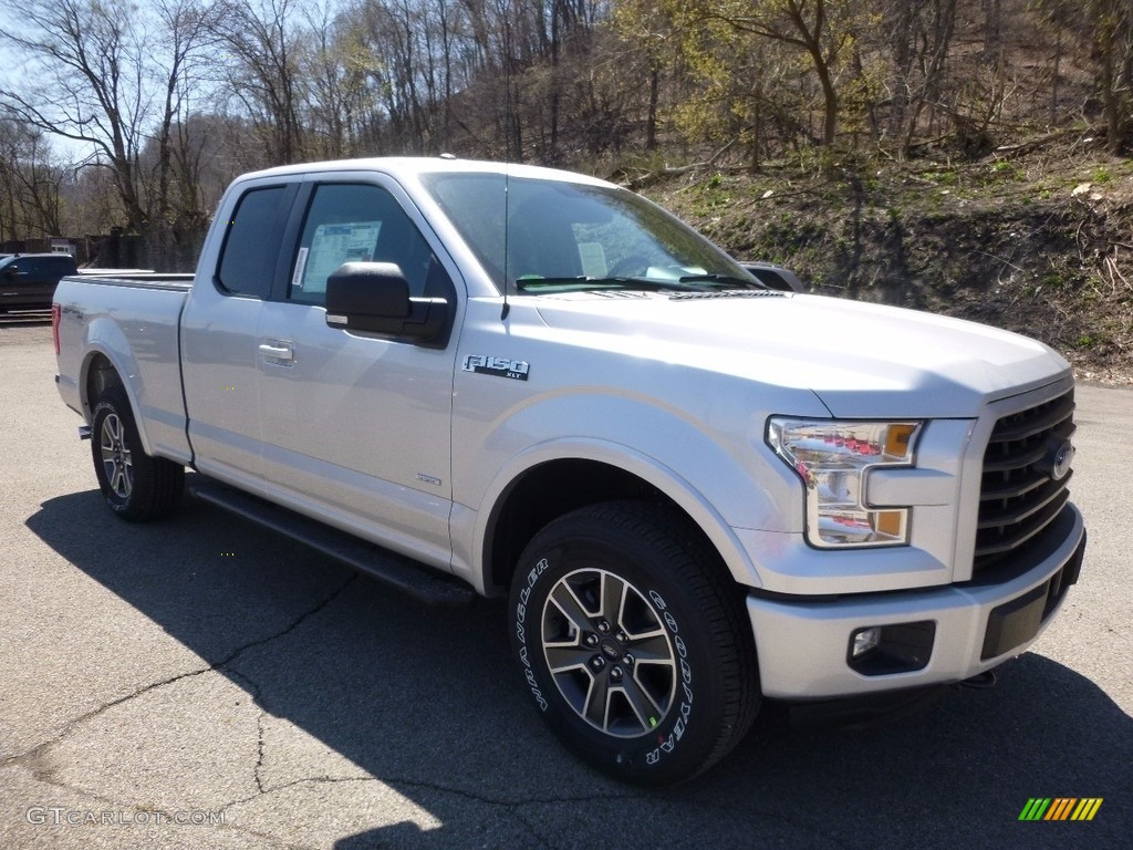 2016 F150 XLT SuperCab 4x4 - Ingot Silver / Black photo #9