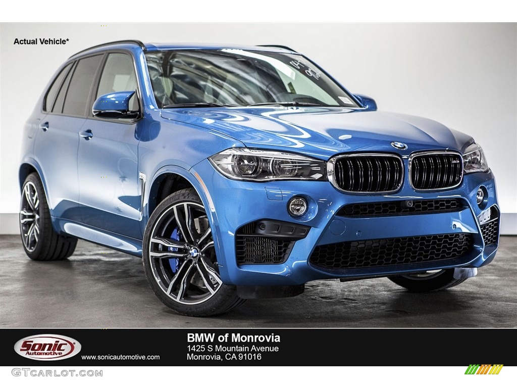 2016 X5 M xDrive - Long Beach Blue Metallic / Silverstone photo #1