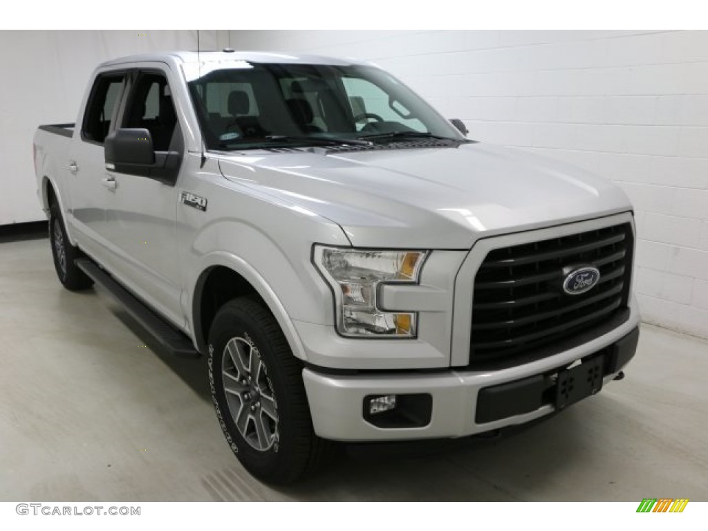 2016 F150 XLT SuperCrew 4x4 - Ingot Silver / Black photo #3