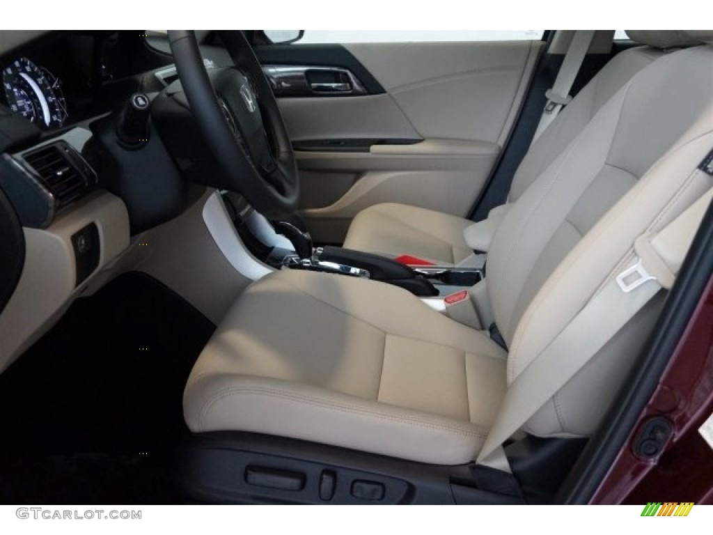 2016 Accord EX-L V6 Sedan - Basque Red Pearl II / Ivory photo #9