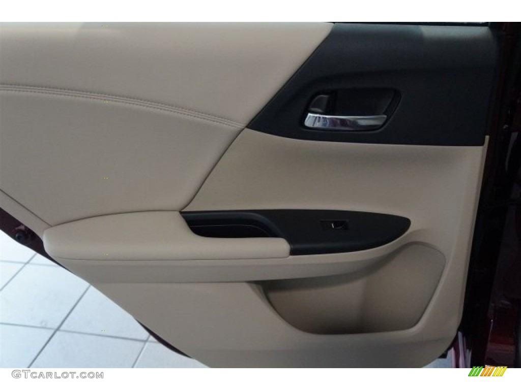 2016 Accord EX-L V6 Sedan - Basque Red Pearl II / Ivory photo #24