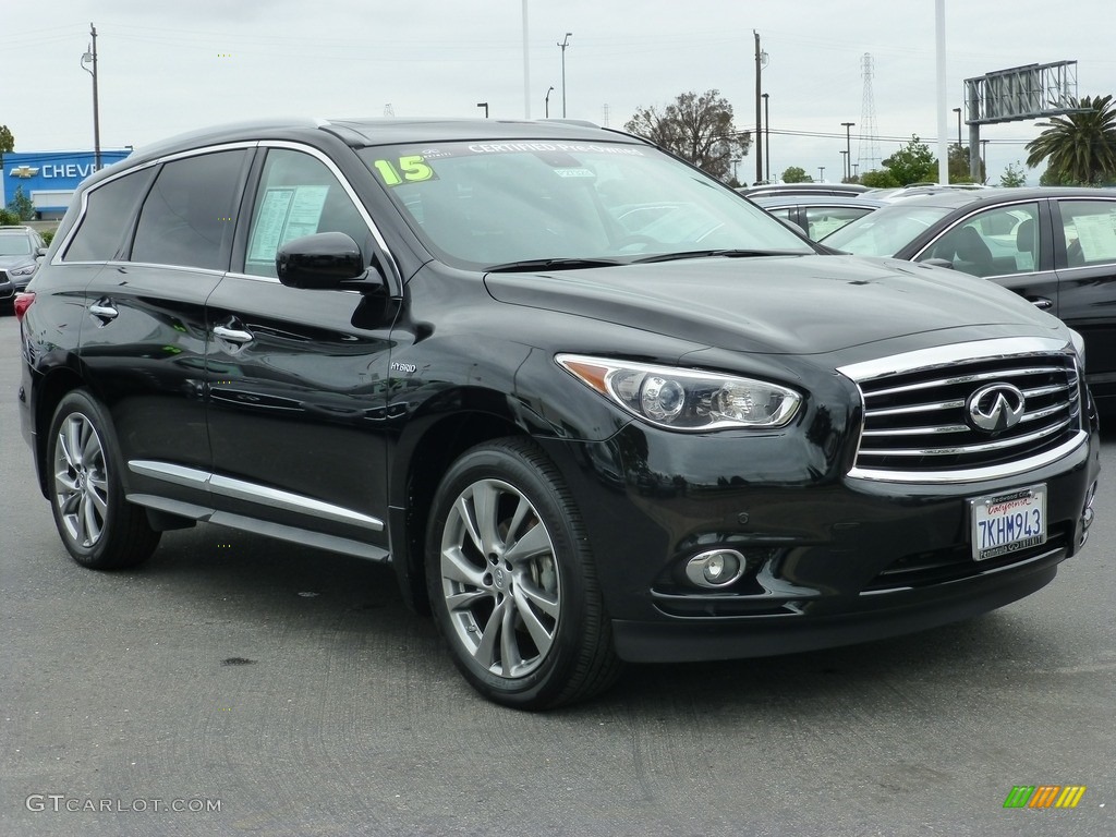 2015 QX60 Hybrid AWD - Black Obsidian / Graphite photo #1