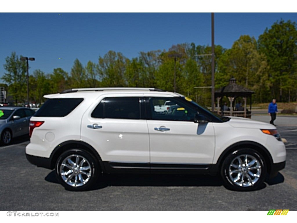 2012 Explorer XLT - White Suede / Medium Light Stone photo #2