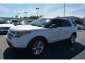 2012 White Suede Ford Explorer XLT  photo #7