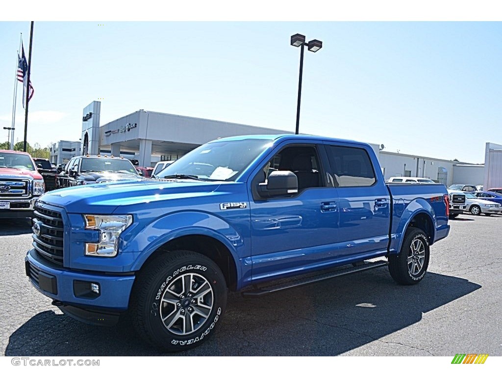 2016 F150 XLT SuperCrew 4x4 - Blue Flame / Black photo #3