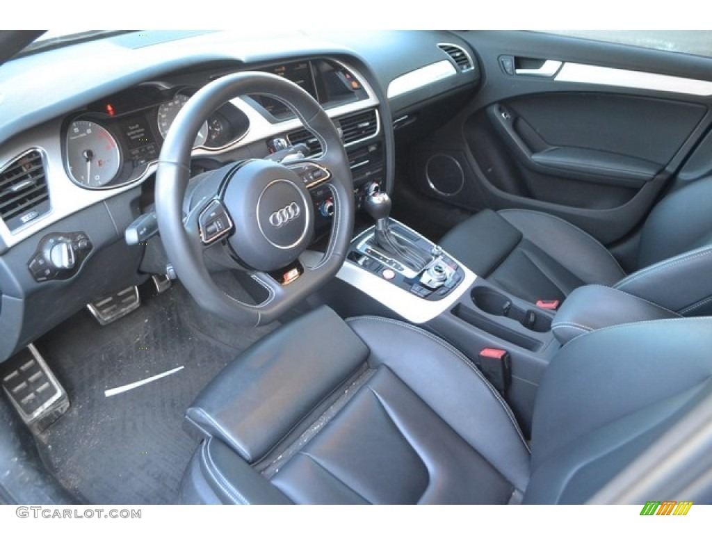 Black Interior 2016 Audi S4 Premium Plus 3.0 TFSI quattro Photo #112316195
