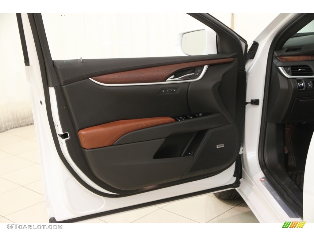 2016 Cadillac XTS Luxury Sedan Kona Brown/Jet Black Door Panel Photo #112317303