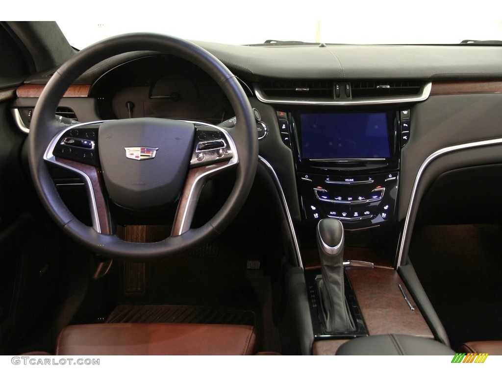 2016 Cadillac XTS Luxury Sedan Kona Brown/Jet Black Dashboard Photo #112317696