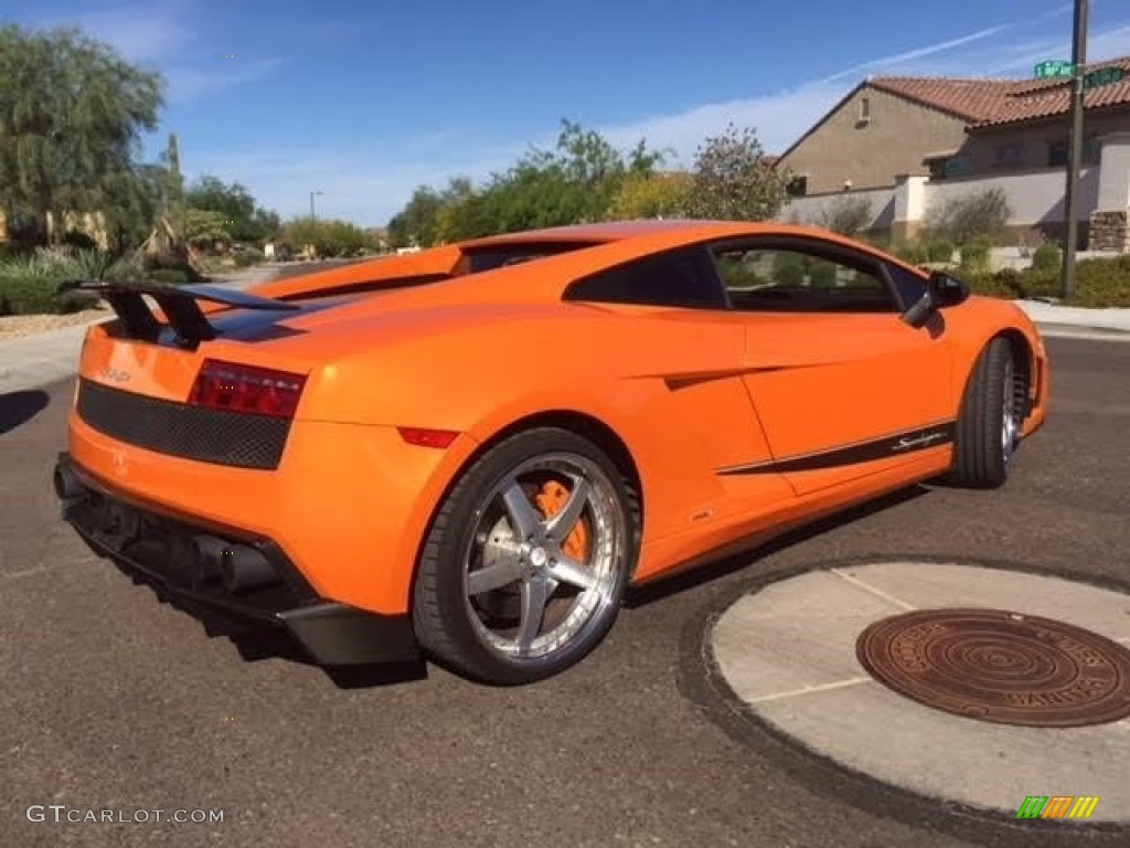 2010 Gallardo LP570 Superleggera - Arancio Borealis (Orange) / Black photo #10