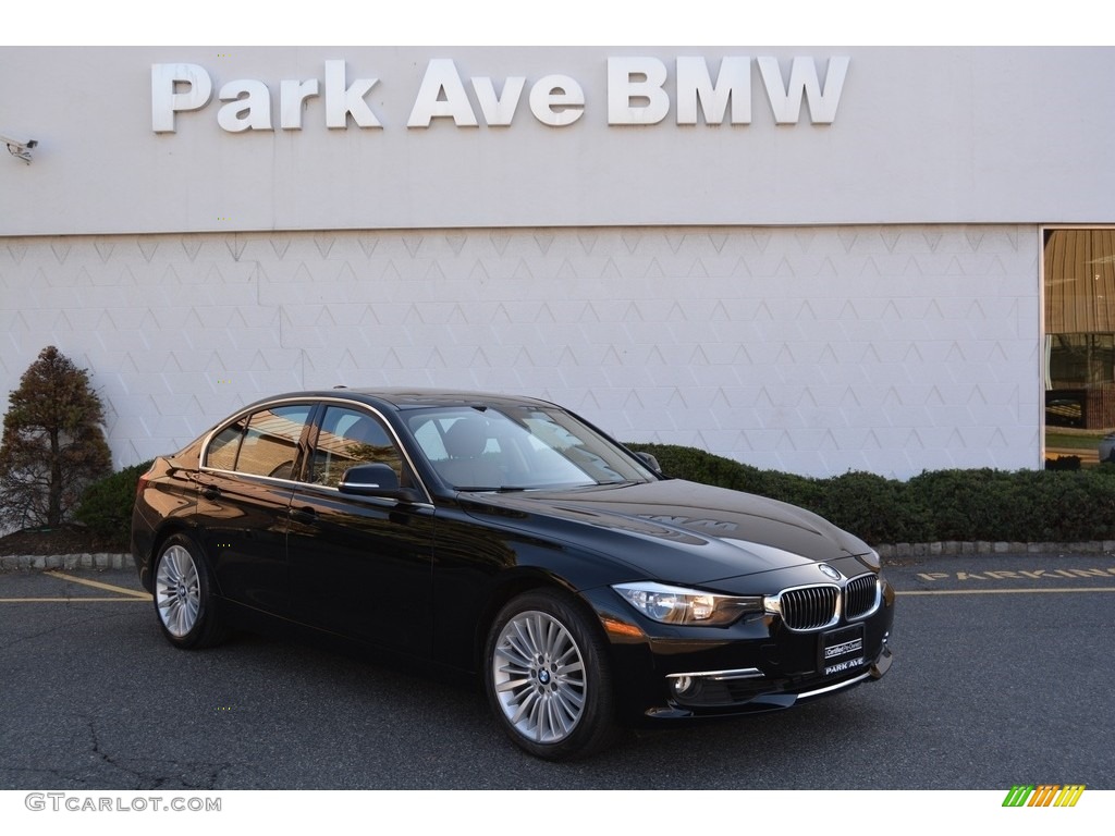 2013 3 Series 328i xDrive Sedan - Jet Black / Saddle Brown photo #1