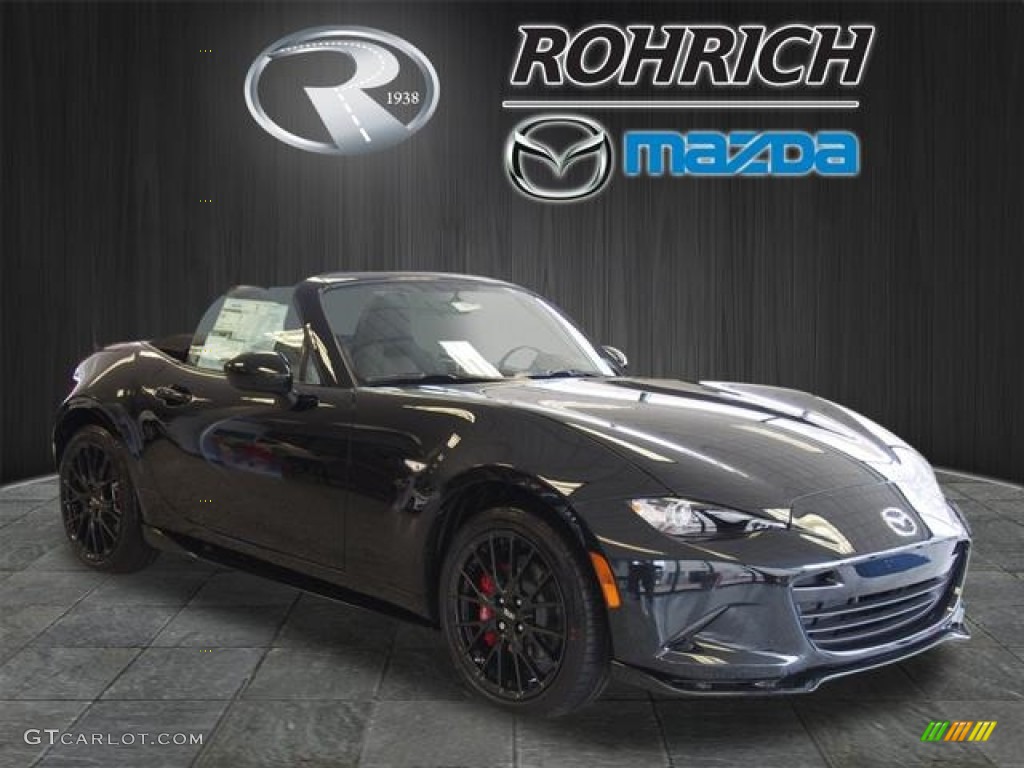 2016 MX-5 Miata Club Roadster - Jet Black Mica / Black photo #1