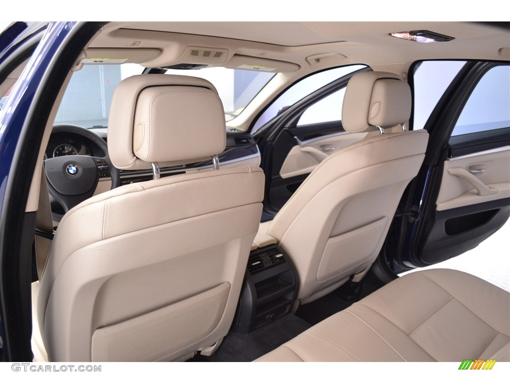 2013 5 Series 535i Sedan - Deep Sea Blue Metallic / Oyster/Black photo #14