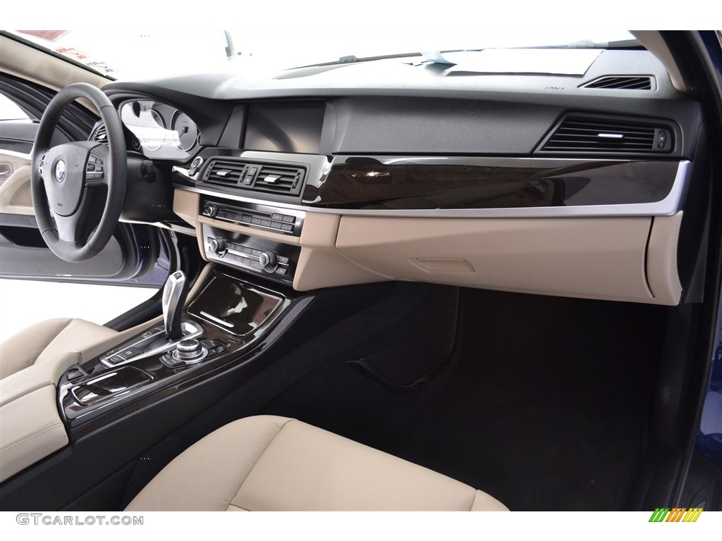 2013 5 Series 535i Sedan - Deep Sea Blue Metallic / Oyster/Black photo #17