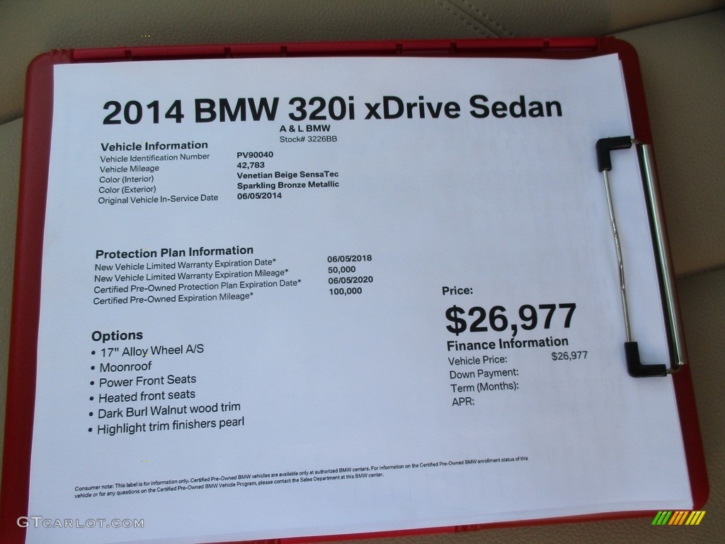2014 3 Series 320i xDrive Sedan - Sparkling Bronze Metallic / Venetian Beige photo #12