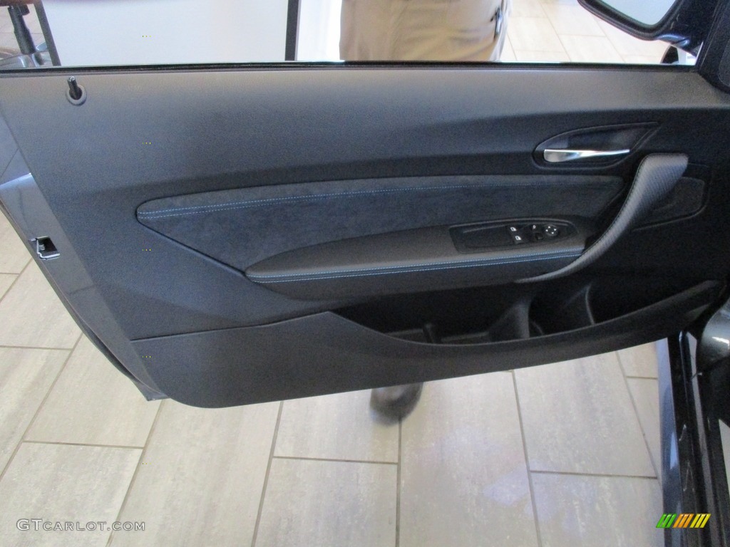 2016 BMW M2 Coupe Black/Blue Highlight Door Panel Photo #112320360