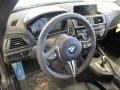 2016 BMW M2 Black/Blue Highlight Interior Steering Wheel Photo