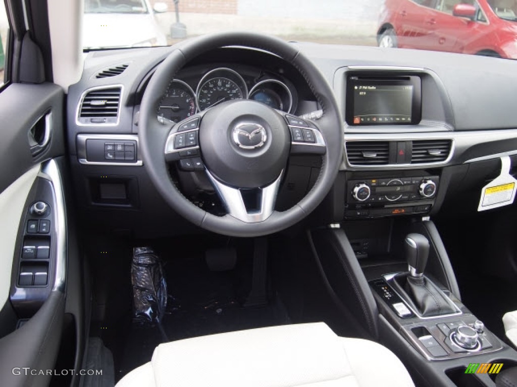 2016 CX-5 Grand Touring - Crystal White Pearl Mica / Parchment photo #5