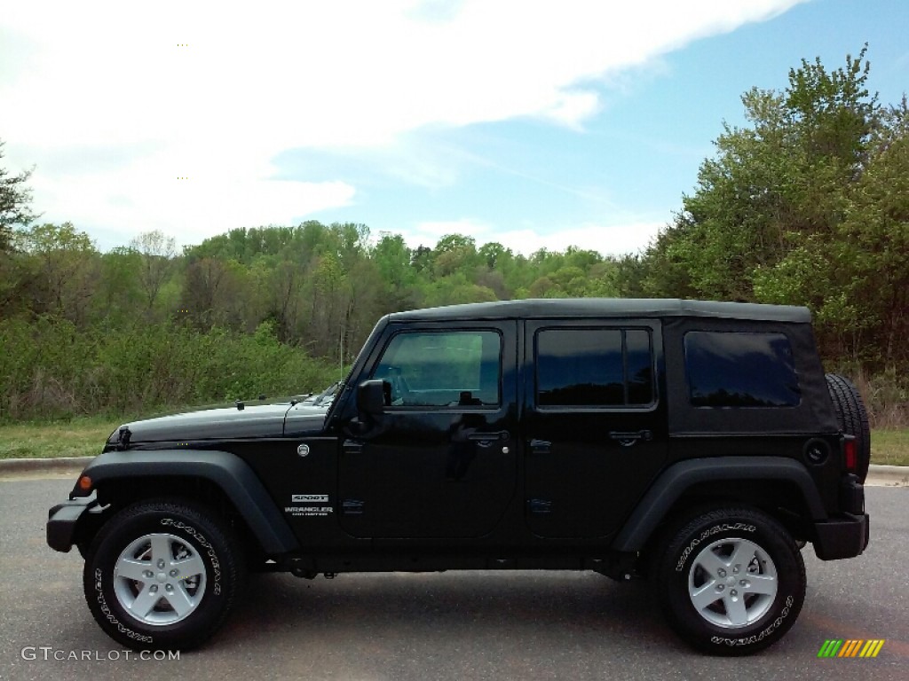 2016 Wrangler Unlimited Sport 4x4 - Black / Black photo #1