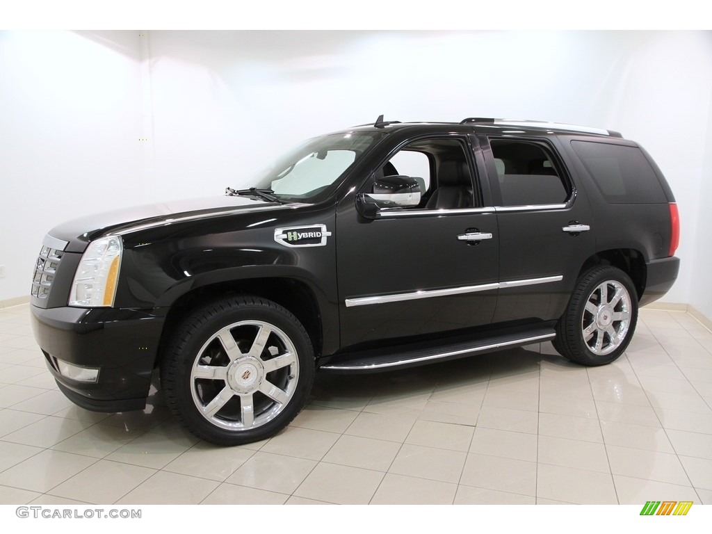 2009 Escalade Hybrid AWD - Black Raven / Ebony/Ebony photo #3