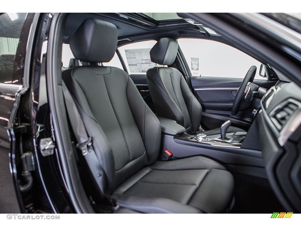 Black Interior 2016 BMW 3 Series 340i Sedan Photo #112322268