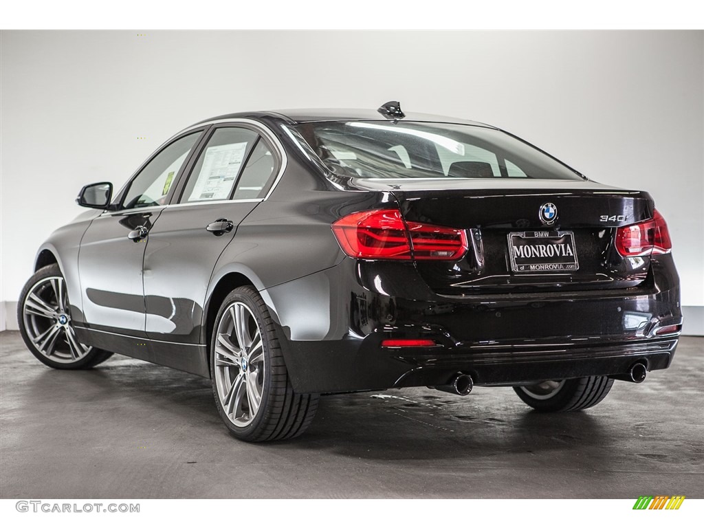 2016 3 Series 340i Sedan - Jet Black / Black photo #3