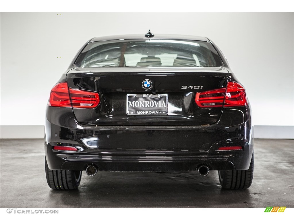 2016 3 Series 340i Sedan - Jet Black / Black photo #4