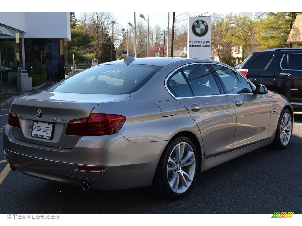 2016 5 Series 535i xDrive Sedan - Cashmere Silver Metallic / Mocha photo #3