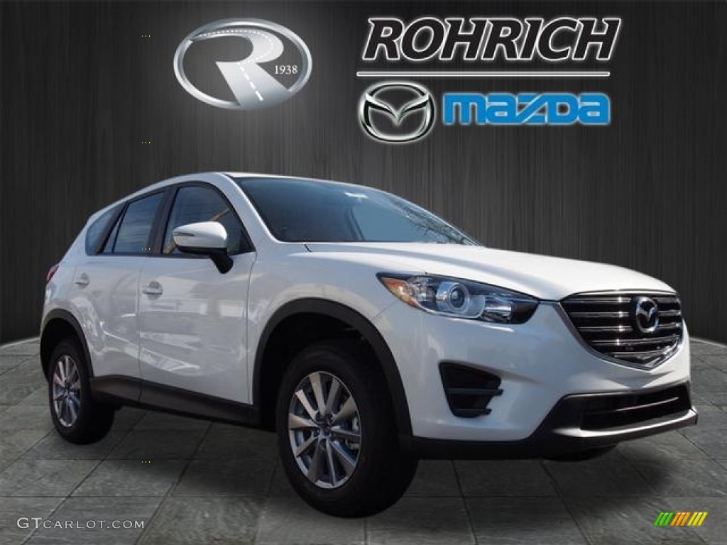 2016 CX-5 Sport AWD - Crystal White Pearl Mica / Sand photo #1
