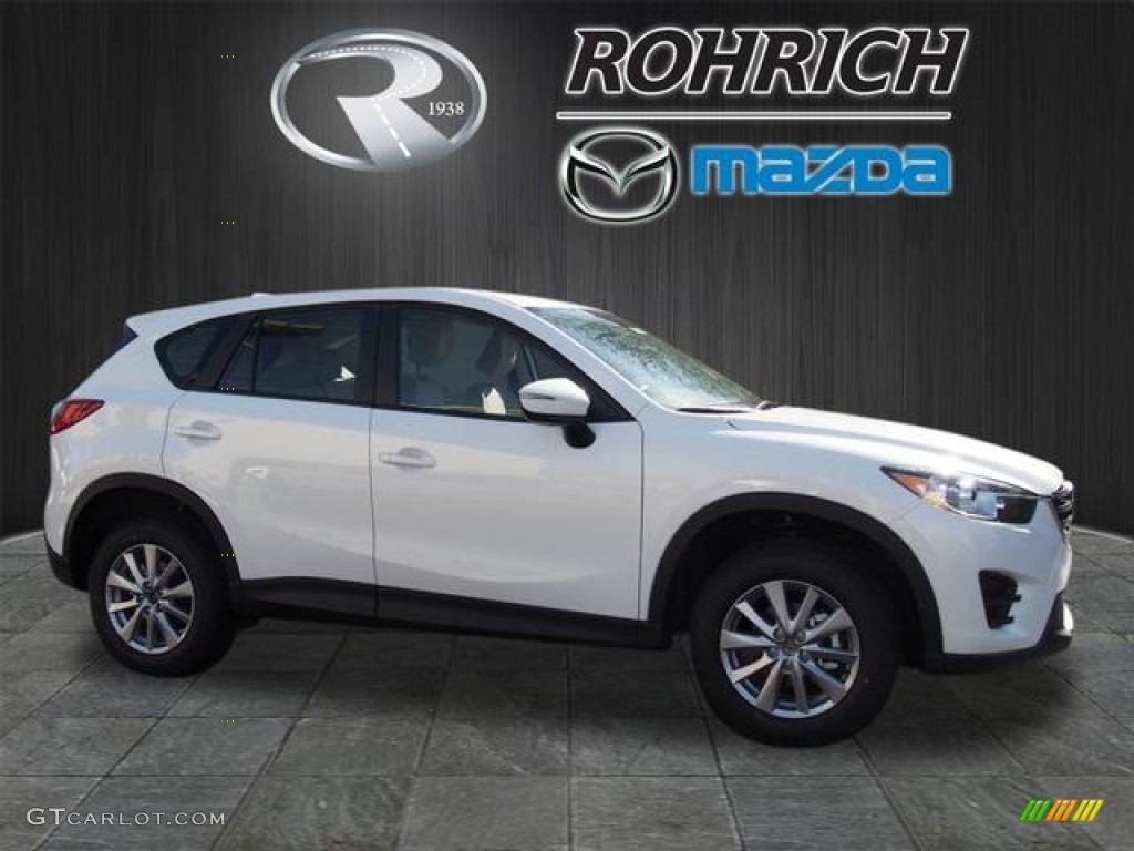 2016 CX-5 Sport AWD - Crystal White Pearl Mica / Sand photo #2