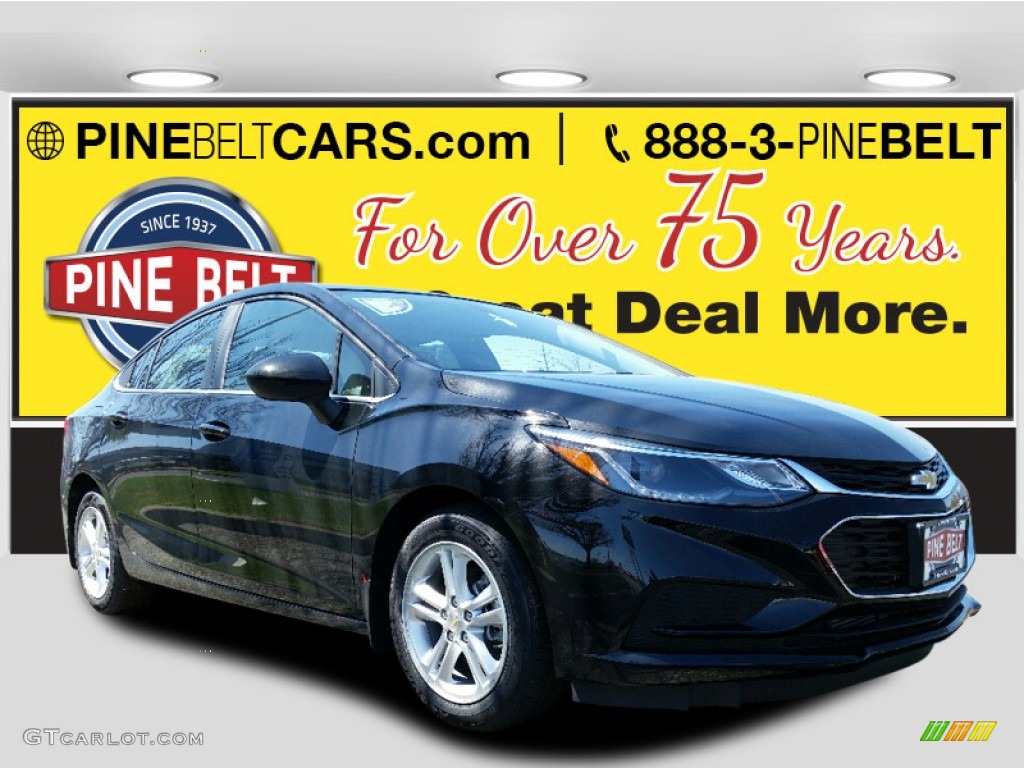 2016 Cruze LT Sedan - Mosaic Black Metallic / Jet Black photo #1