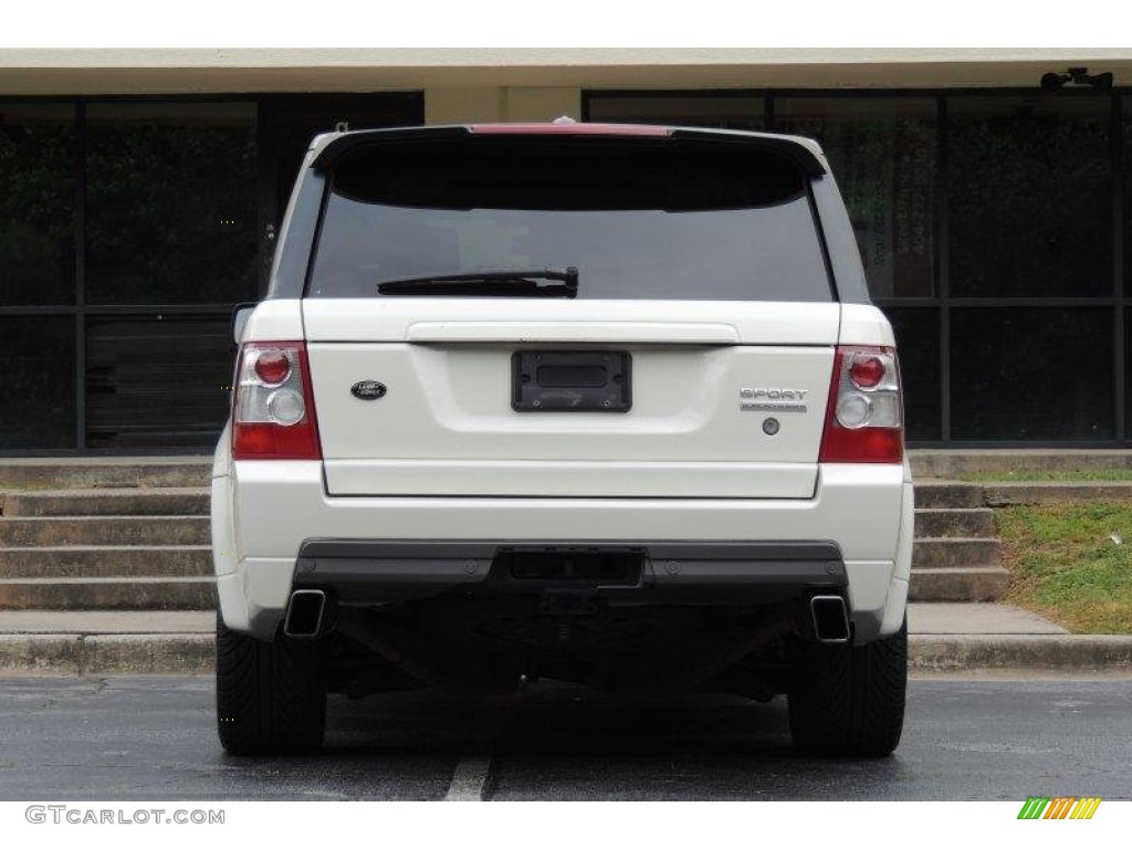 2009 Range Rover Sport Supercharged - Alaska White / Almond/Nutmeg photo #9