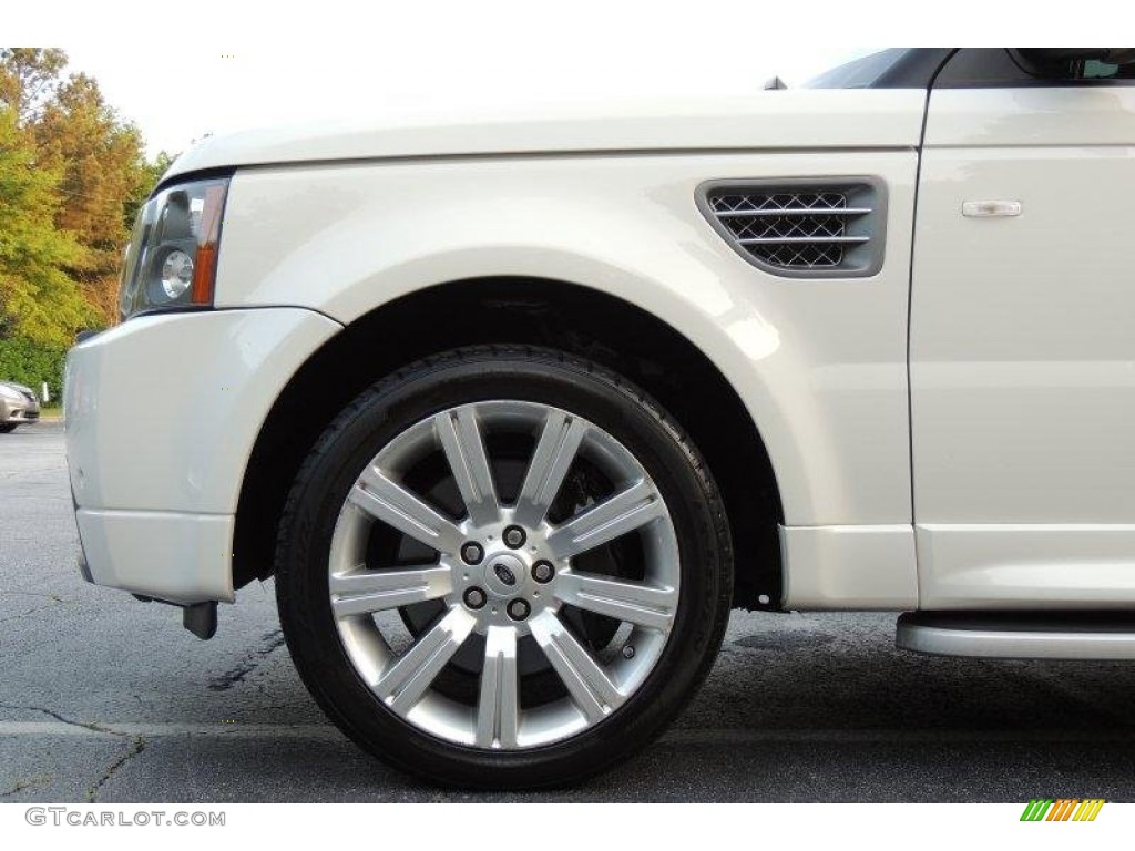 2009 Range Rover Sport Supercharged - Alaska White / Almond/Nutmeg photo #12