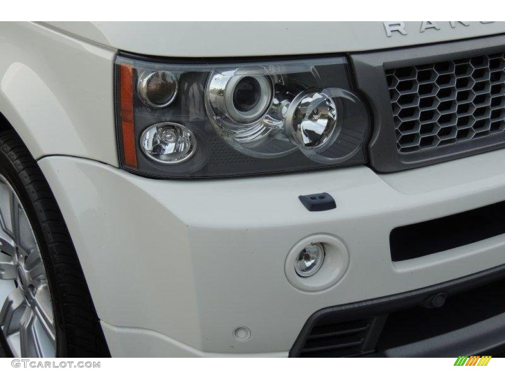 2009 Range Rover Sport Supercharged - Alaska White / Almond/Nutmeg photo #13