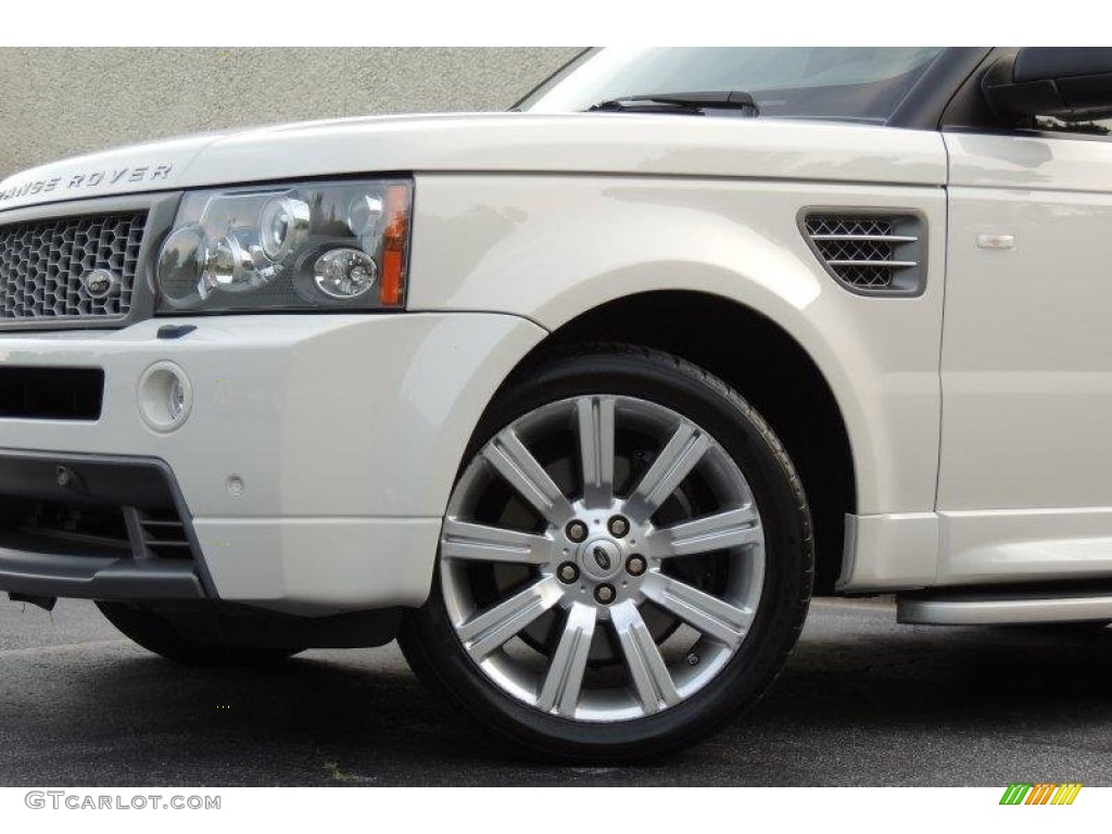 2009 Range Rover Sport Supercharged - Alaska White / Almond/Nutmeg photo #14