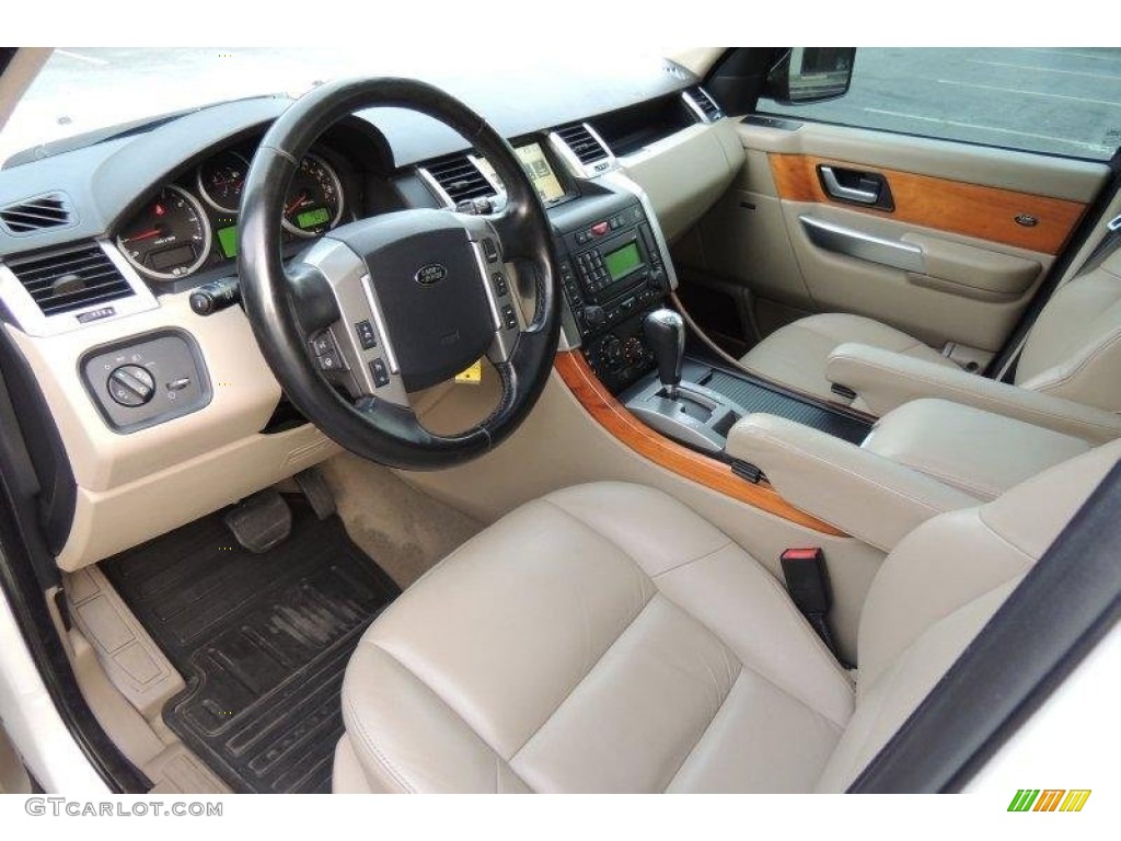 2009 Range Rover Sport Supercharged - Alaska White / Almond/Nutmeg photo #22