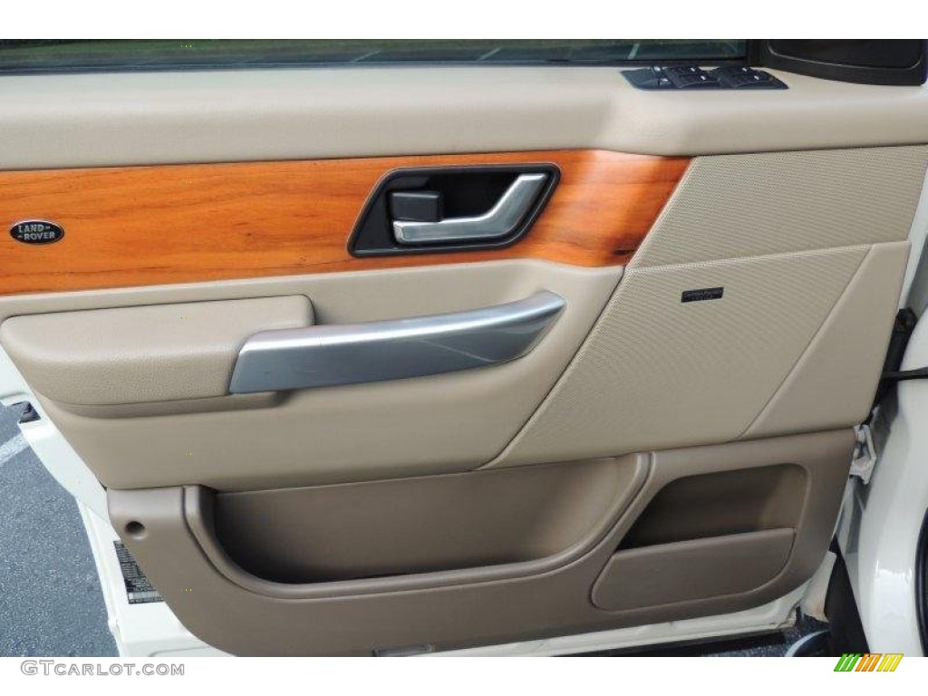 2009 Range Rover Sport Supercharged - Alaska White / Almond/Nutmeg photo #27
