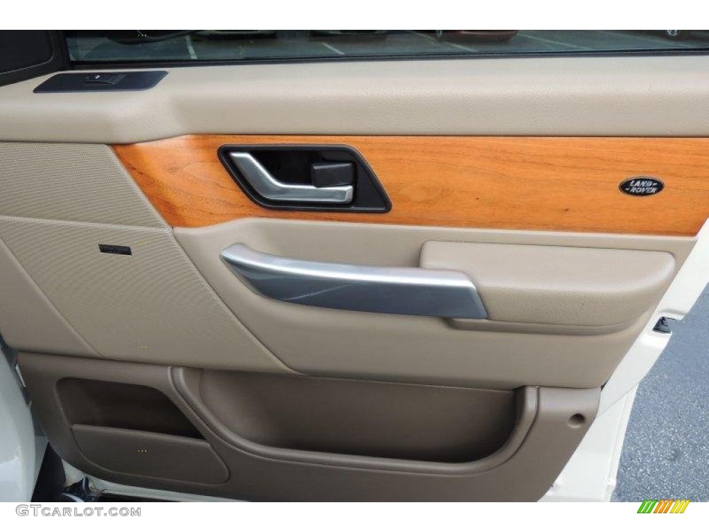 2009 Range Rover Sport Supercharged - Alaska White / Almond/Nutmeg photo #28
