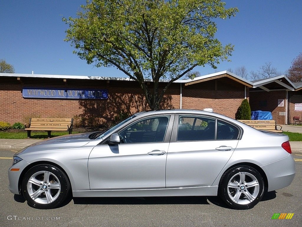 2013 3 Series 328i xDrive Sedan - Glacier Silver Metallic / Black photo #2