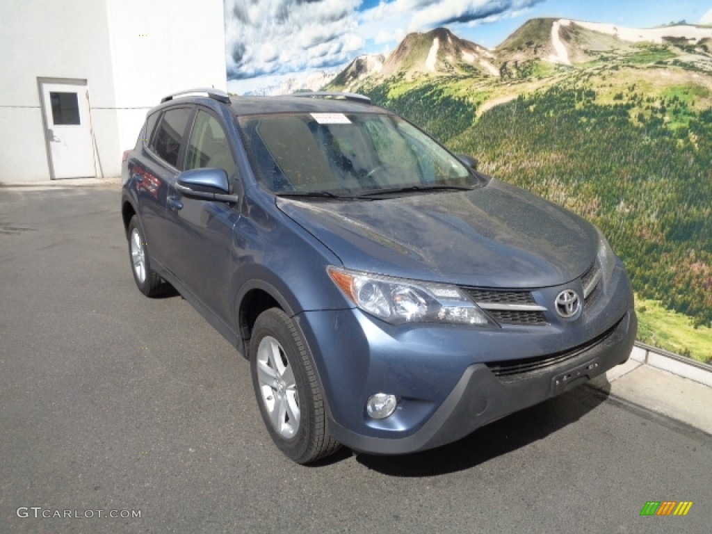 2013 RAV4 XLE AWD - Shoreline Blue Pearl / Black photo #2
