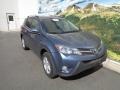 2013 Shoreline Blue Pearl Toyota RAV4 XLE AWD  photo #2