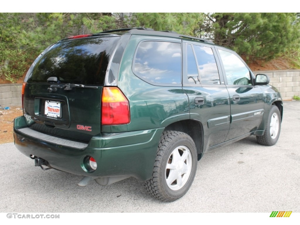 2002 Envoy SLE 4x4 - Polo Green Metallic / Light Oak photo #3