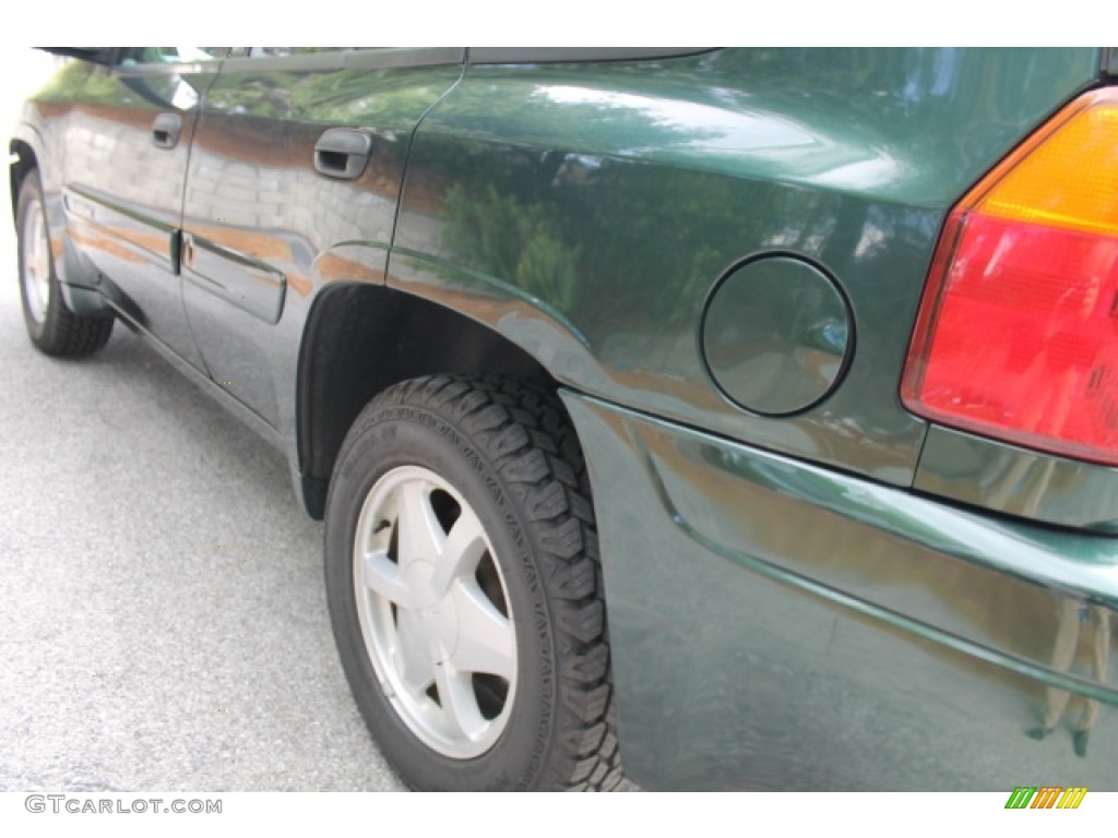 2002 Envoy SLE 4x4 - Polo Green Metallic / Light Oak photo #4