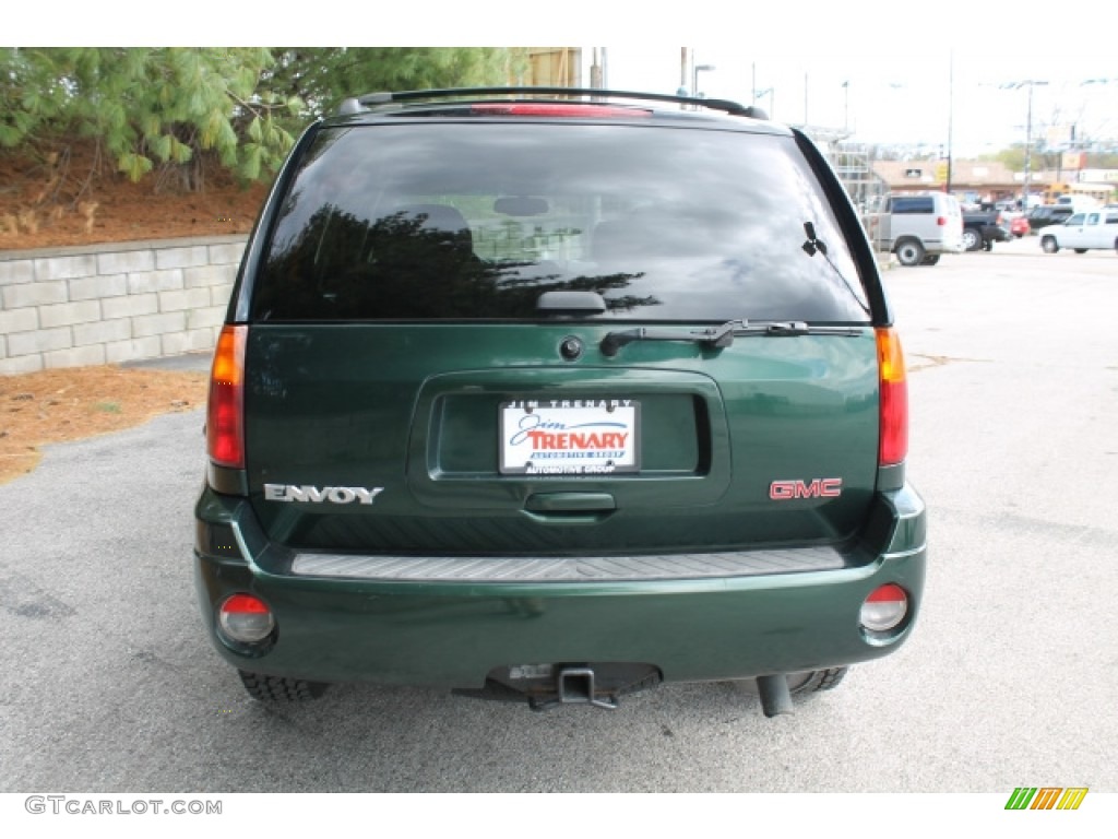 2002 Envoy SLE 4x4 - Polo Green Metallic / Light Oak photo #6